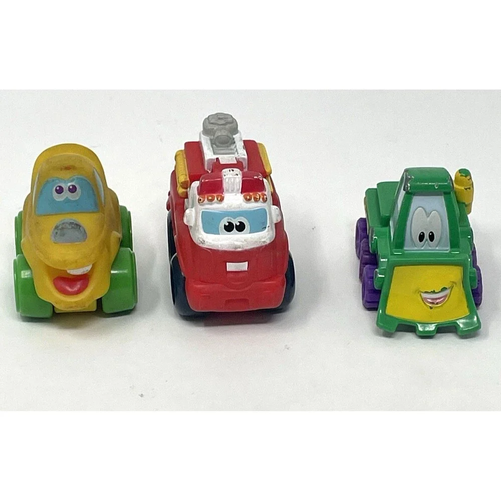 Tonka‎ Chuck & Friends and Little Tikes Cars Lot of 3 Vehicles, Firetruck, Plow